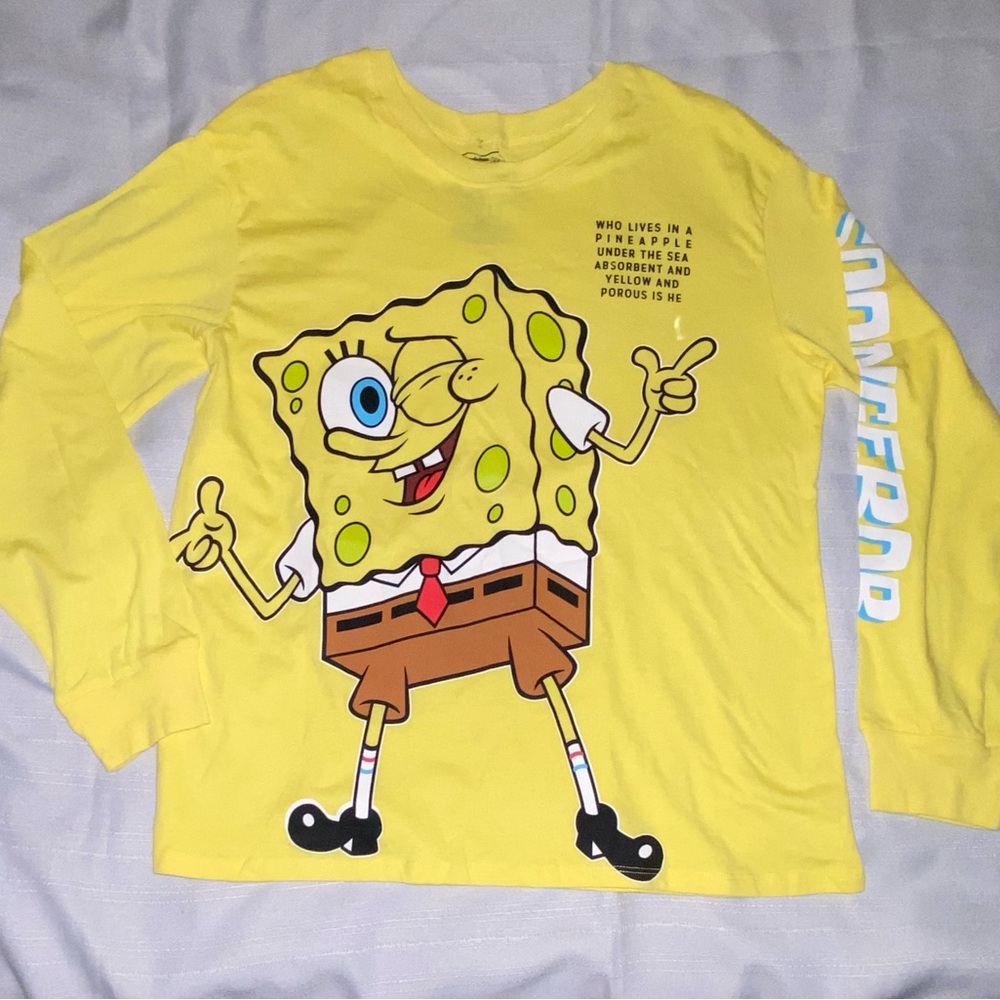 SpongeBob SquarePants Kids Yellow Long Sleeve Shirt